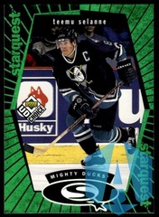1998-99 UD Choice StarQuest Green Teemu Selanne #SQ5 Anaheim Mighty Ducks